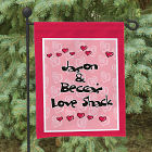 Personalized Love Shack Garden Flag