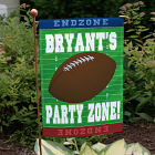 Football Party Zone Personalized Garden Flag