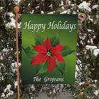 Poinsettia Holiday Garden Flag