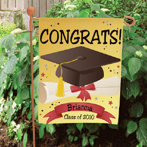 Graduation Congrats Personalized Garden Flag