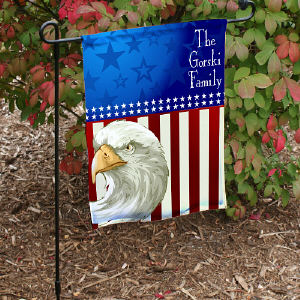 American Eagle Personalized Garden Flag