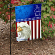 Personalized American Eagle Garden Flag