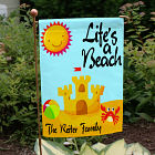 Personalized Life's A Beach Garden Flag
