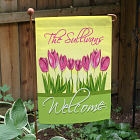 Personalized Spring Tulips Garden Flag 83033282