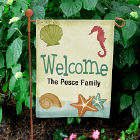 Seashells Personalized Garden Flag 83036152