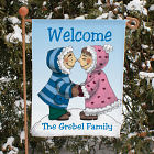Eskimo Couple Personalized Garden Flag 83036172