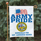 Military Pride Personalized Garden Flag