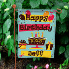 Personalized Happy Birthday Garden Flag