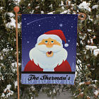 Santa Personalized Christmas Garden Flag