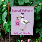 Special Delivery Baby Girl Announcement Garden Flag 83036972