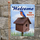 Personalized Birdhouse Welcome Garden Flag 83041662
