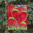 Personalized Romantic Tulips Garden Flag