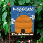 Personalized Beehive Welcome Garden Flag 83055422