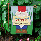 Personalized Home Sweet Gnome Garden Flag