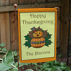 Personalized Thanksgiving Garden Flag