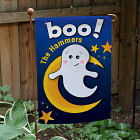 Personalized Friendly Ghost Halloween Garden Flag