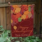 Personalized Fall Leaves Garden Flag