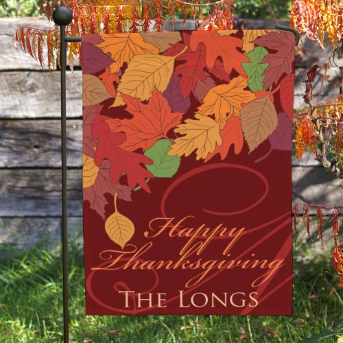Personalized Thanksgiving Garden Flag GiftsForYouNow