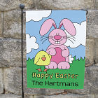 Personalized Happy Easter Garden Flag