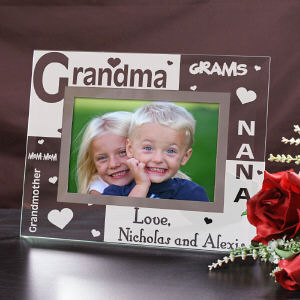 Engraved Grandma Glass Frame