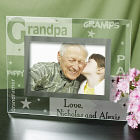 Engraved Grandpa Glass Frame
