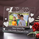 Engraved Number One Dad Glass Picture Frame G91961