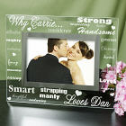 Engraved Why I Love You Glass Picture Frame