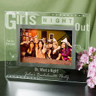 Engraved Girls Night Out Glass Picture Frame