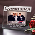 Engraved Groomsmen Glass Picture Frame
