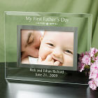 Engraved First Fathers Day Glass Picture Frame G928351