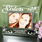 Sisters Personalized Glass Picture Frame