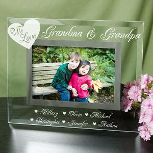 Engraved We Love Picture Frame