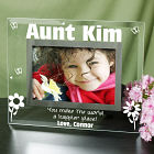 Happier Place Aunt Personalized Glass Picture Frames