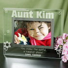Engraved Happier Place Glass Picture Frame G97681
