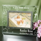 Personalized New Baby Glass Picture Frame