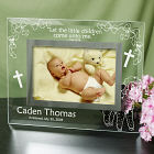 Engraved New Baby Glass Picture Frame