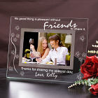 Engraved Friends Glass Picture Frame