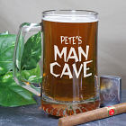 Man Cave Personalized Sports Glass Mug 225831