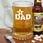 #1 Dad Sports Glass Mug