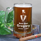 Engraved Groomsman Glass Mug
