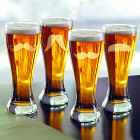Engraved Gentleman's Mustache Pilsners