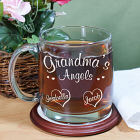 Angels of My Heart Personalized Glass Mug
