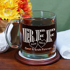 Engraved BFF Glass Mug