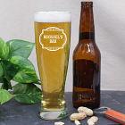 Engraved Bar Pilsner Glass