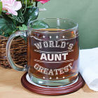 Engraved World's Greatest Glass Mug G238000