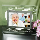In Our Hearts Forever Glass Picture Frame