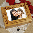 Engraved Godparent Wood Photo Keepsake Box 729386