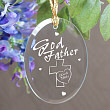 Godfather Personalized Oval Glass Ornament 817404