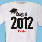 Graduation Cap Class Of Personalized Graduation T-shirt