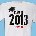 Graduation Cap Class Of Personalized Graduation T-shirt